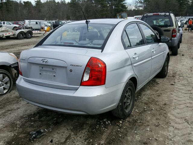 KMHCN46C09U289096 - 2009 HYUNDAI ACCENT GLS SILVER photo 4