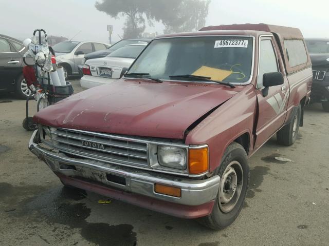 JT4RN50R8J5148227 - 1988 TOYOTA PICKUP 1/2 BURGUNDY photo 2