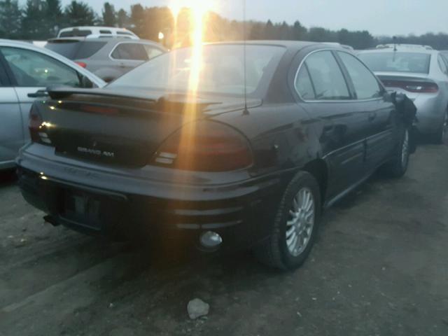 1G2NG52E6YM747487 - 2000 PONTIAC GRAND AM S BLACK photo 4
