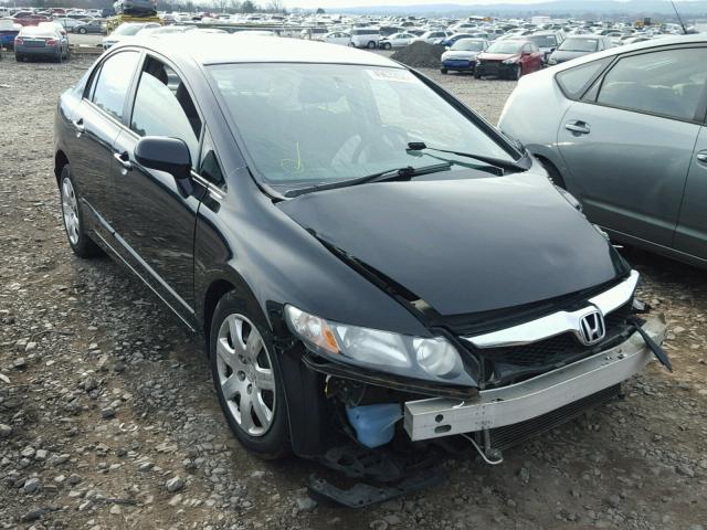 2HGFA16559H534248 - 2009 HONDA CIVIC LX BLACK photo 1