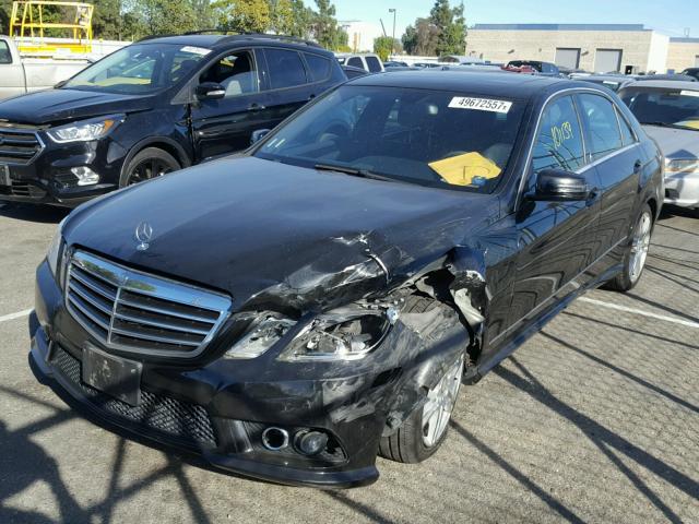 WDDHF5GB9AA109869 - 2010 MERCEDES-BENZ E 350 BLACK photo 2