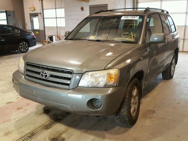 JTEEP21A270203062 - 2007 TOYOTA HIGHLANDER GRAY photo 2