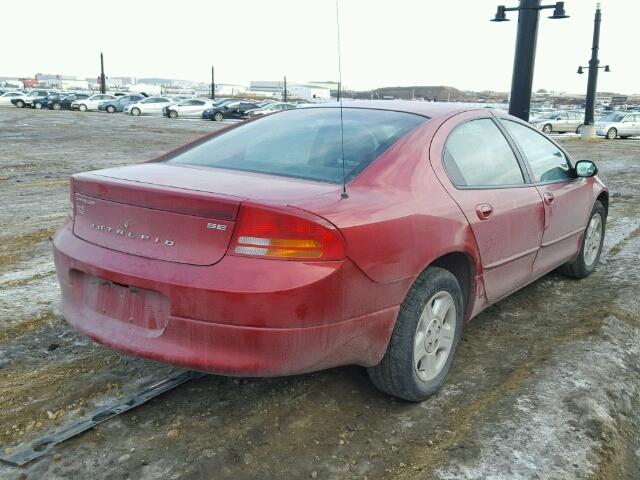 2C3HH46R04H655323 - 2004 CHRYSLER INTREPID S RED photo 4