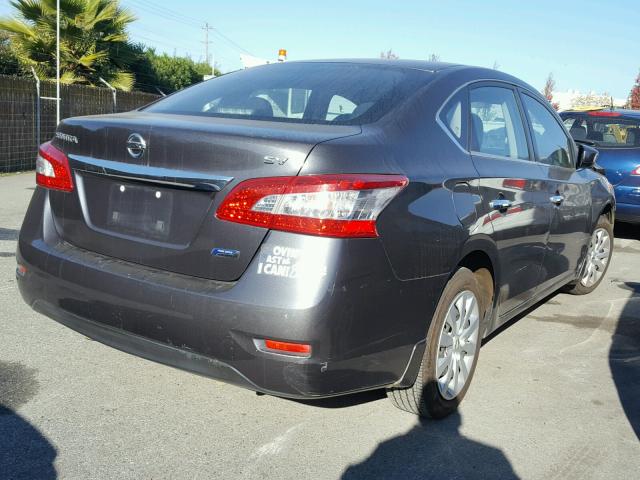 1N4AB7AP8EN851871 - 2014 NISSAN SENTRA S BLACK photo 4