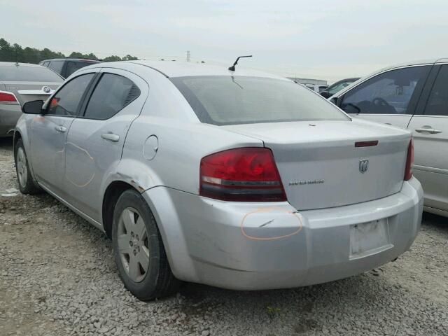 1B3LC46K38N586231 - 2008 DODGE AVENGER SE SILVER photo 3