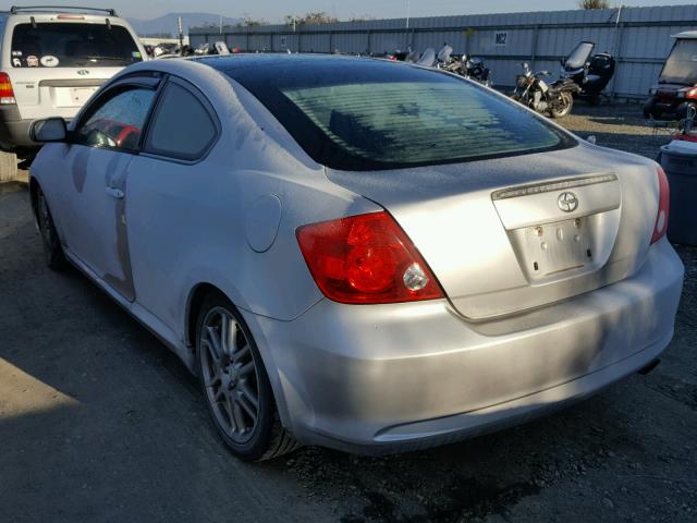 JTKDE167760114303 - 2006 TOYOTA SCION TC SILVER photo 3