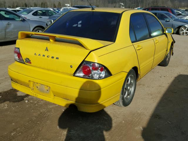 JA3AJ86E92U038386 - 2002 MITSUBISHI LANCER OZ YELLOW photo 4