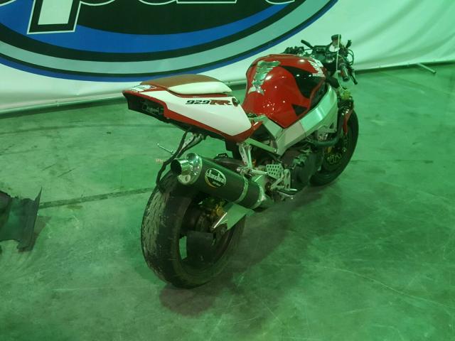 JH2SC44091M101198 - 2001 HONDA CBR900 RR RED photo 4