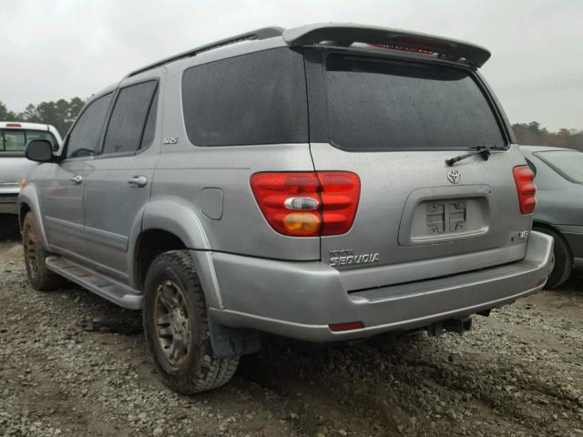 5TDZT34A73S149297 - 2003 TOYOTA SEQUOIA SR GRAY photo 3