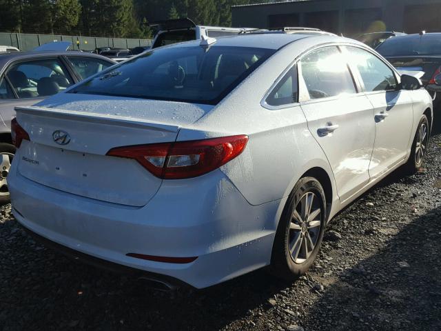 5NPE24AF5GH402247 - 2016 HYUNDAI SONATA SE WHITE photo 4