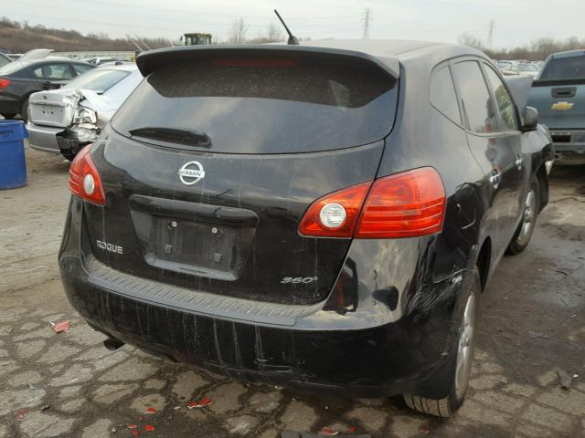 JN8AS5MT3AW021301 - 2010 NISSAN ROGUE S BLACK photo 4