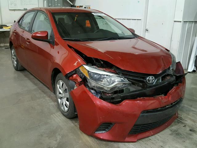 5YFBURHE6GP368863 - 2016 TOYOTA COROLLA L RED photo 1