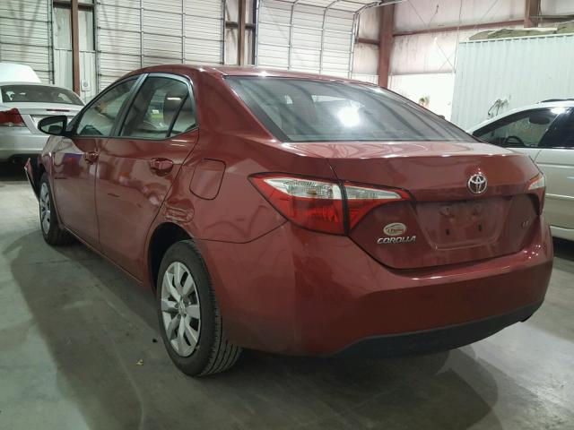 5YFBURHE6GP368863 - 2016 TOYOTA COROLLA L RED photo 3