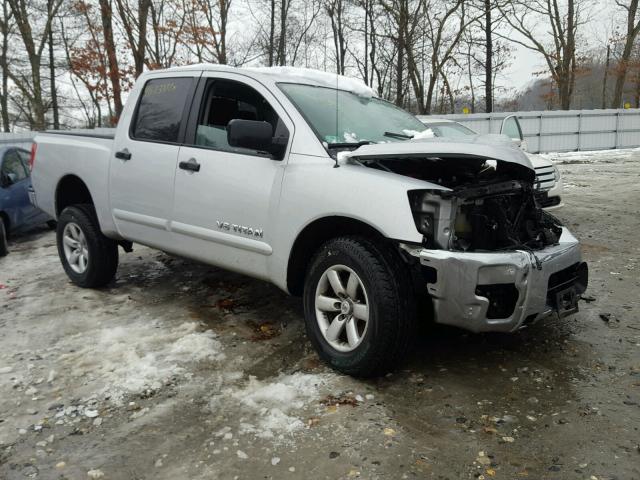 1N6AA0EJ9CN319162 - 2012 NISSAN TITAN S SILVER photo 1