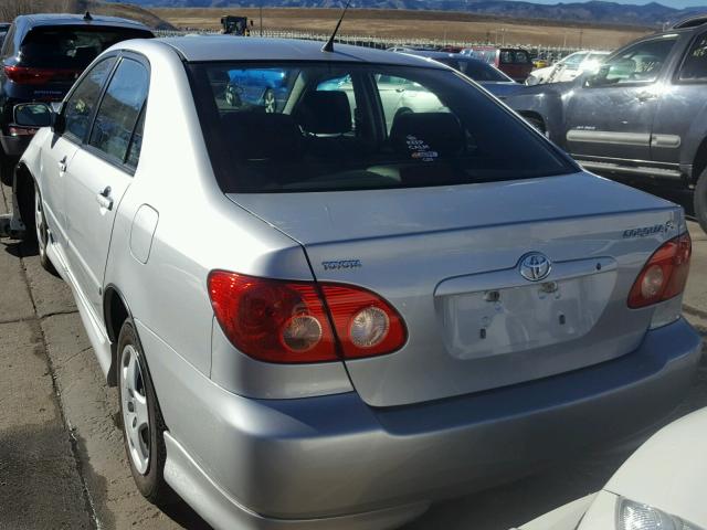 1NXBR32E08Z012318 - 2008 TOYOTA COROLLA CE SILVER photo 3