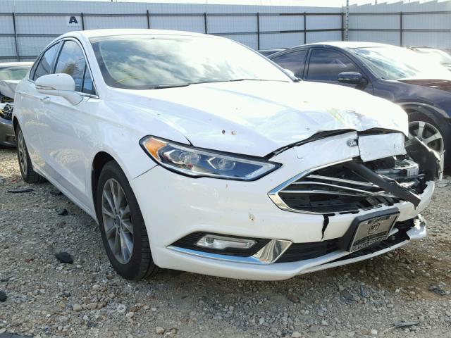 3FA6P0HD1HR131596 - 2017 FORD FUSION SE WHITE photo 1