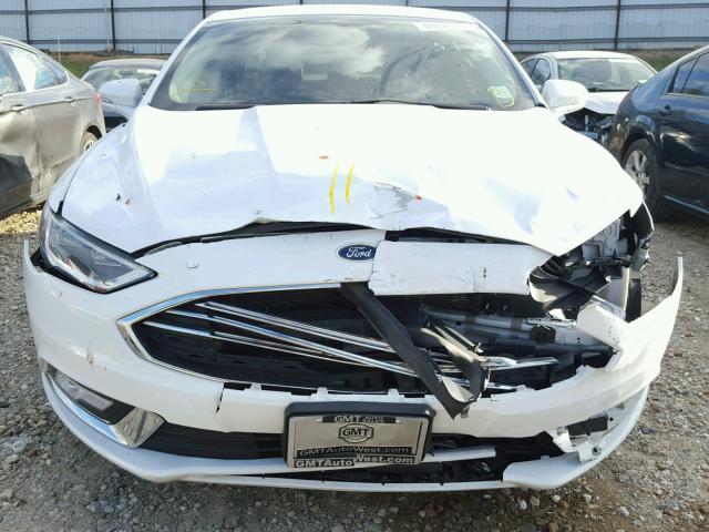 3FA6P0HD1HR131596 - 2017 FORD FUSION SE WHITE photo 7