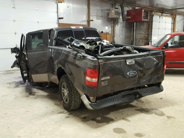 1FTPX14585FB09672 - 2005 FORD F150 BROWN photo 3