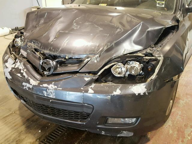 JM1BK344081133770 - 2008 MAZDA 3 HATCHBAC BLACK photo 9