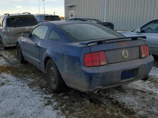 1ZVHT82H775210360 - 2007 FORD MUSTANG GT BLUE photo 3