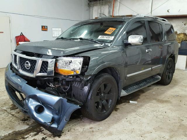 5N1BA0NC7AN606341 - 2010 NISSAN ARMADA SE GRAY photo 2