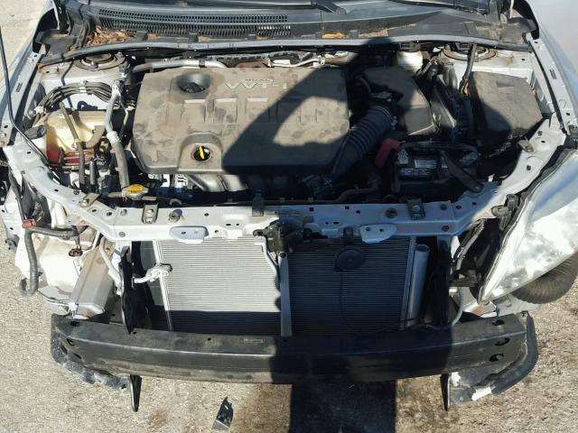 2T1BU4EE2AC515291 - 2010 TOYOTA COROLLA BA SILVER photo 7