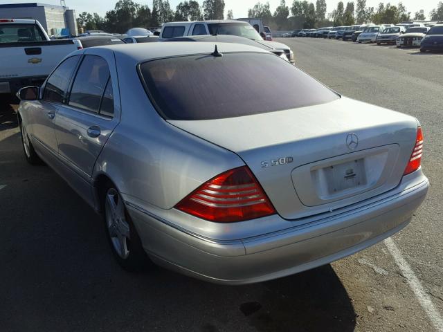 WDBNG75J84A386418 - 2004 MERCEDES-BENZ S 500 SILVER photo 3