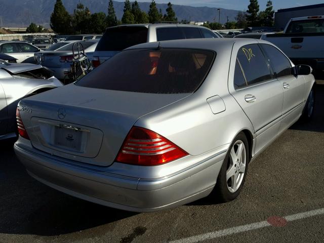 WDBNG75J84A386418 - 2004 MERCEDES-BENZ S 500 SILVER photo 4