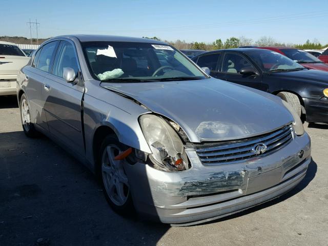 JNKCV51E23M003595 - 2003 INFINITI G35 SILVER photo 1