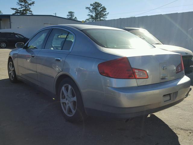 JNKCV51E23M003595 - 2003 INFINITI G35 SILVER photo 3