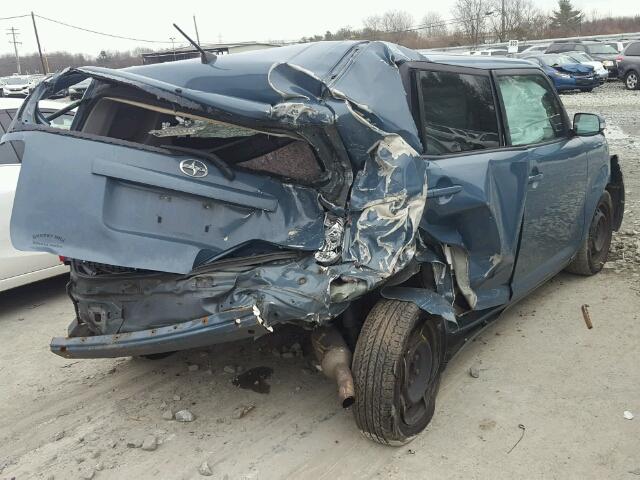 JTLKE50E981020244 - 2008 TOYOTA SCION BLUE photo 4