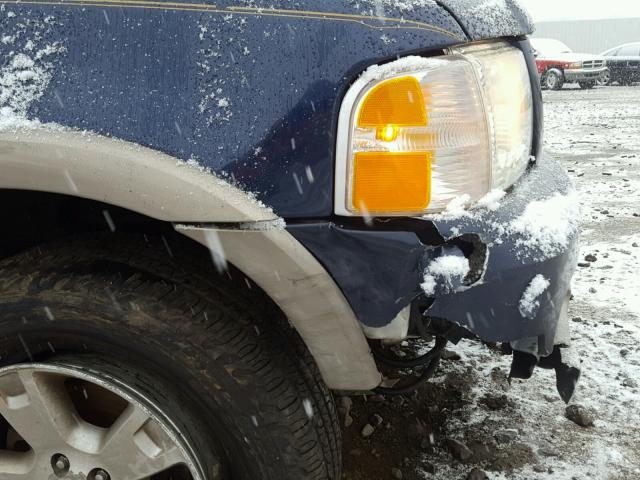 1FMZU74W23ZB17416 - 2003 FORD EXPLORER E BLUE photo 9