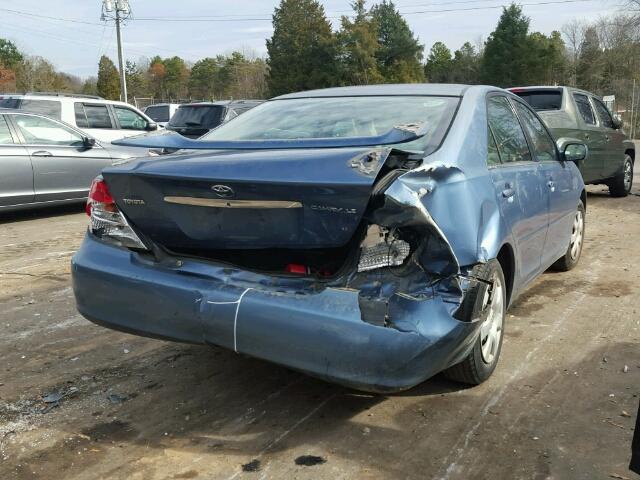 4T1BE32K73U679719 - 2003 TOYOTA CAMRY LE BLUE photo 4