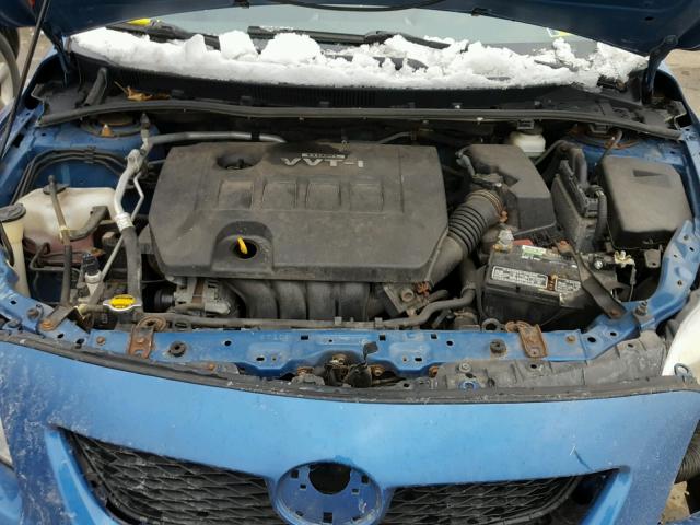 1NXBU40E79Z043557 - 2009 TOYOTA COROLLA BA BLUE photo 7