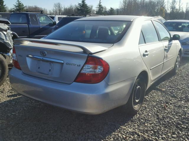 4T1BE32K13U778441 - 2003 TOYOTA CAMRY LE SILVER photo 4