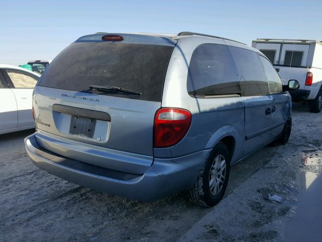 1D4GP24R56B579257 - 2006 DODGE GRAND CARA BLUE photo 4