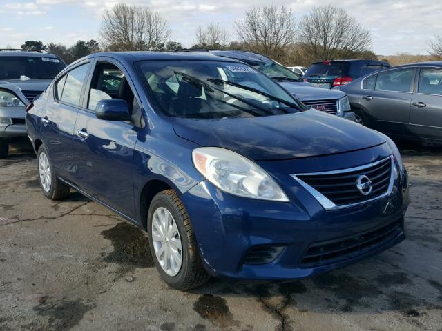 3N1CN7AP5CL809703 - 2012 NISSAN VERSA S BLUE photo 1