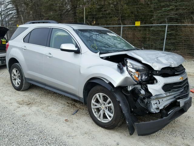 2GNALCEK0H1527910 - 2017 CHEVROLET EQUINOX LT SILVER photo 1