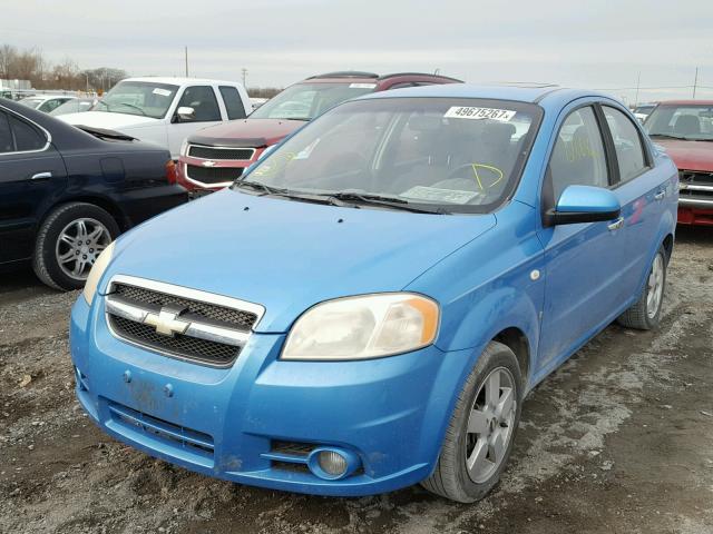 KL1TD56657B141405 - 2007 CHEVROLET AVEO BASE BLUE photo 2