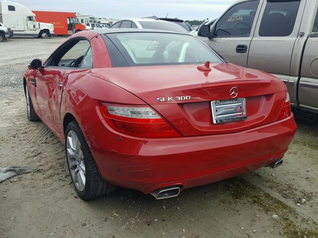 WDDPK3JA4GF115103 - 2016 MERCEDES-BENZ SLK 300 RED photo 3