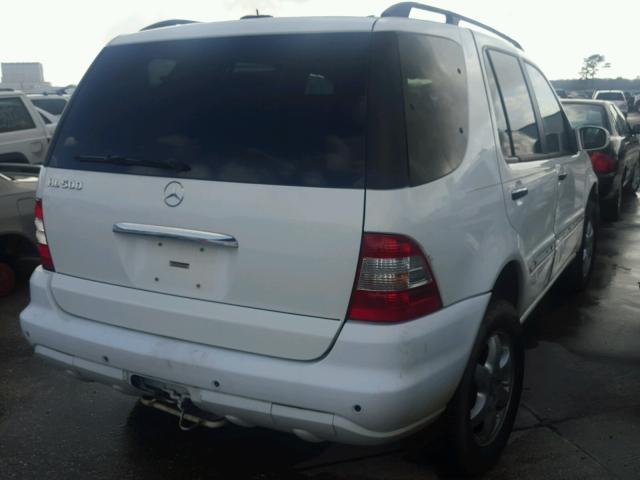 4JGAB75E63A432694 - 2003 MERCEDES-BENZ ML 500 WHITE photo 4