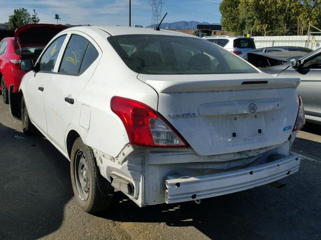 3N1CN7AP5FL869498 - 2015 NISSAN VERSA S WHITE photo 3