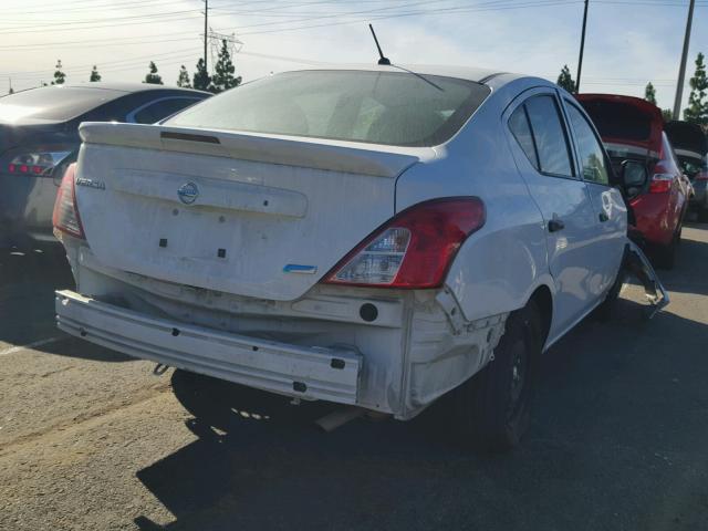 3N1CN7AP5FL869498 - 2015 NISSAN VERSA S WHITE photo 4