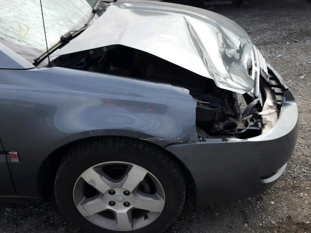 1G8AL55F97Z111295 - 2007 SATURN ION LEVEL CHARCOAL photo 9