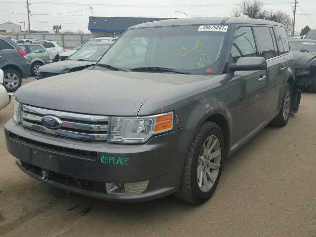 2FMHK6CC0ABA71748 - 2010 FORD FLEX SEL GREEN photo 2