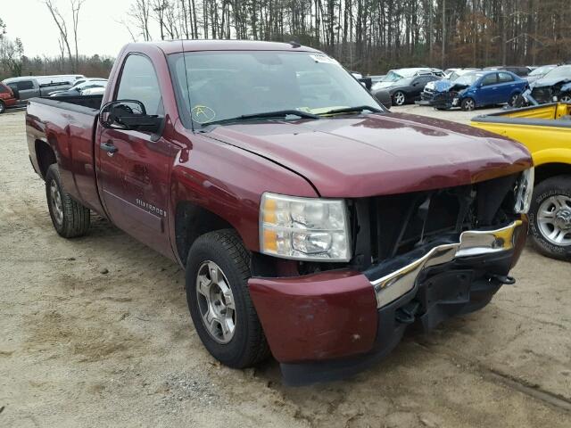 1GCEC14C08Z324175 - 2008 CHEVROLET SILVERADO RED photo 1