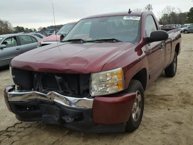 1GCEC14C08Z324175 - 2008 CHEVROLET SILVERADO RED photo 2