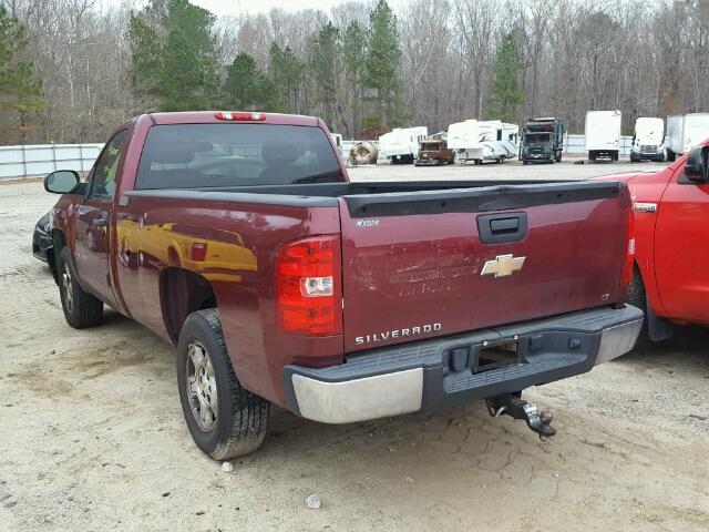 1GCEC14C08Z324175 - 2008 CHEVROLET SILVERADO RED photo 3