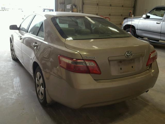 4T4BE46K47R006091 - 2007 TOYOTA CAMRY NEW GOLD photo 3