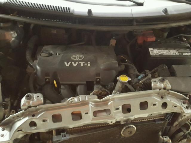 JTDJT923475131744 - 2007 TOYOTA YARIS GRAY photo 7